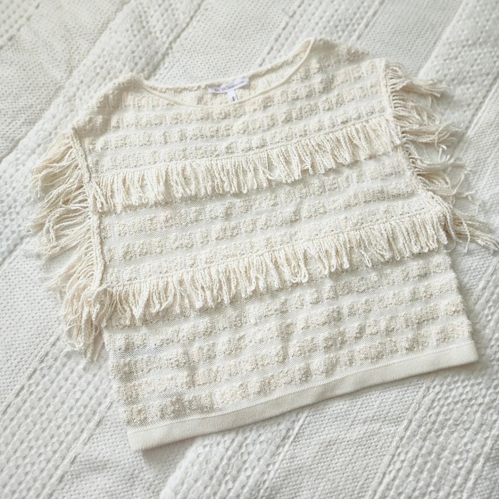 NWOT BCBG Fringe Top